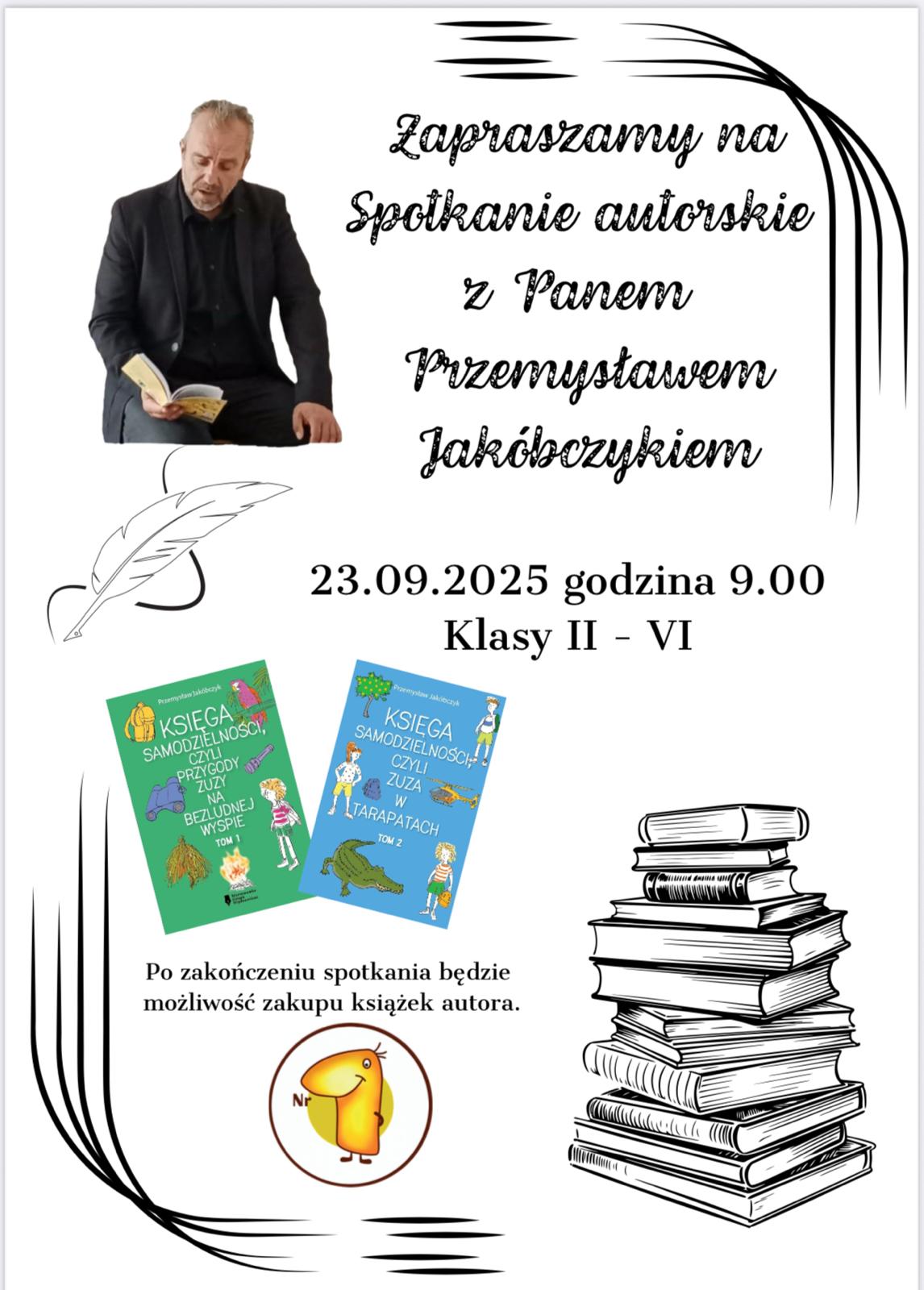 You are currently viewing Zapraszamy na spotkanie z pisarzem!